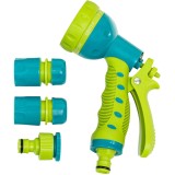 Set pistol de stropit cu 7 functii si accesorii pentru gradina TopGarden