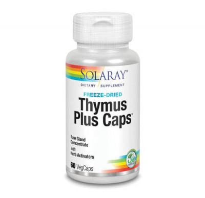 Thymus Plus Caps, 60cps, Solaray foto