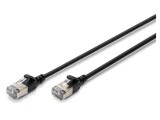 Patch Cord DIGITUS Cat 6a F/FTP RJ45 Cu litat DK-1632-A-050S-BL 0.5m albastru