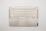 Carcasa superioara cu tastatura palmrest Laptop, Lenovo, Yoga C740-14IML Type 81TC, 5CB0U43983, AM1FG000110, auriu