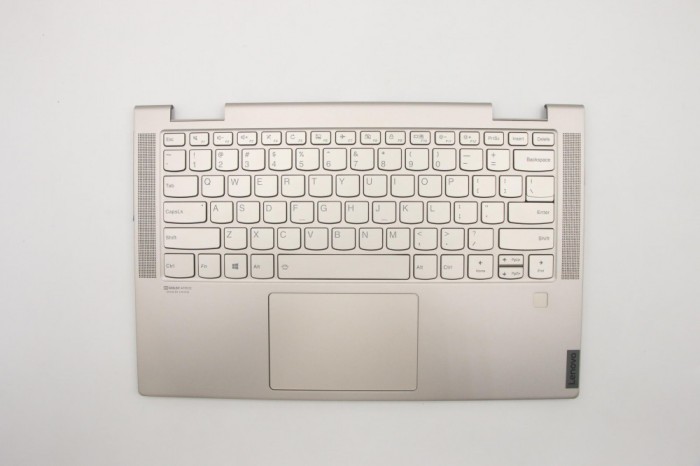 Carcasa superioara cu tastatura palmrest Laptop, Lenovo, Yoga C740-14IML Type 81TC, 5CB0U43983, AM1FG000110, auriu