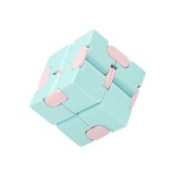 Cumpara ieftin Cub antistres albastru roz 4 x 4 x 4 cm, fidget Infinity Cube pliabil din ABS