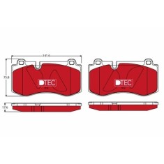 Placute frana Mercedes Cls (C219) 10.04-02.11, Clasa E (W211) 03.02-03.09, Clasa E T-Model (S211) 02.03-07.09, Clasa S (W221) 09.05-12.13, Clasa S Co