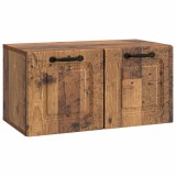 vidaXL Oglindă TV montată pe perete Lemn vechi 59,5 x 31 x 30 cm 899393