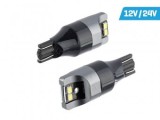 Set 2 Becuri W16W T15 Alb Rece 6500K 12V/24V Canbus, 3020 SMD, 210lm, Auto, LED