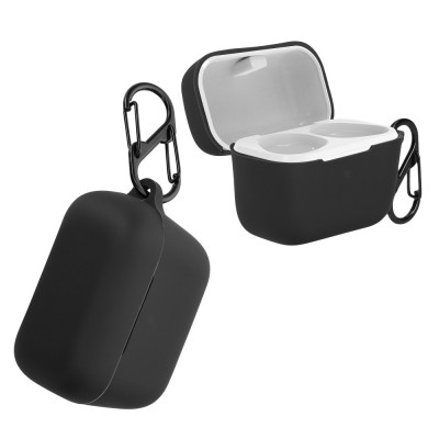 Husa pentru casti Sennheiser CX True Wireless, Kwmobile, Negru, Silicon, 55991.01 foto