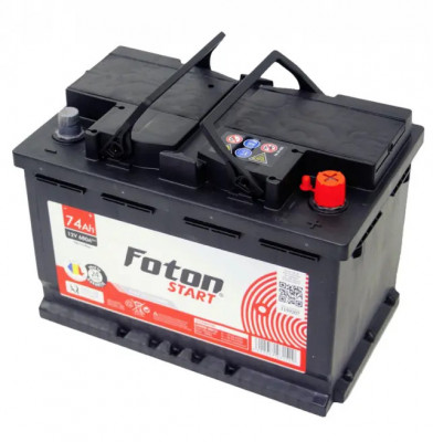 Baterie Auto, Foton Start, 12V 74Ah, Pornire 680A, Dimensiuni 278 x 175 x 190 mm Borna+ Dreapta foto