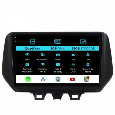 Navigatie Dedicata Hyundai Tucson (2018-2020), 9 Inch, 2Gb Ram, 32Gb stocare, Carplay foto