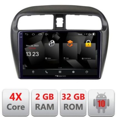 Navigatie Mitsubishi Space Star Mirage Attrage 2012- Android Ecran 720P Quad Core 2+32 carplay android auto CarStore Technology foto