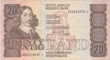 Africa de sus 20 rand ND(1982) VF grafiti