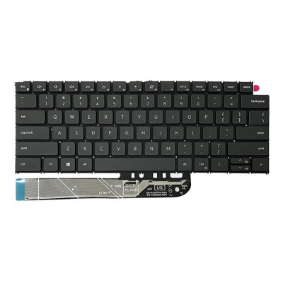 Tastatura Laptop, Dell, Inspiron Plus 14 7420, (an 2021), iluminata, neagra, layout US foto