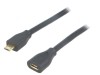 Cablu USB 2.0 micro USB B 0,5m negru, Logilink