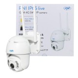 Camera supraveghere cu Cartela Sim 4G PNI IP65 Live PTZ 5MP detectie miscare, de exterior IP66, LED-uri noapte infrarosu