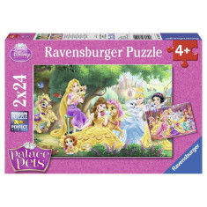 Puzzle Palace Pets, 2x24 piese Ravensburger
