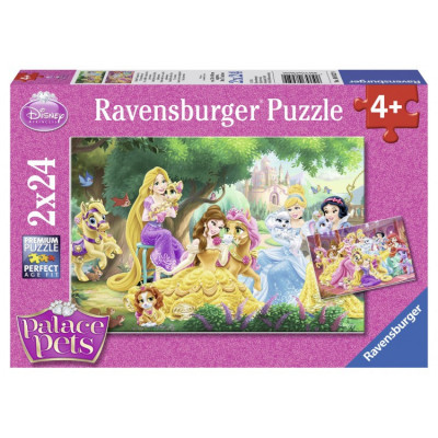 Puzzle Palace Pets, 2x24 piese Ravensburger foto
