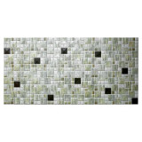 Panou decorativ, PVC, model mozaic, striat, nuante gri, 96x48.5 cm GartenVIP DiyLine, Artool