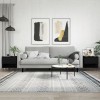Gossi masute de cafea, 2 buc., negru, 50x46x50 cm, lemn compozit