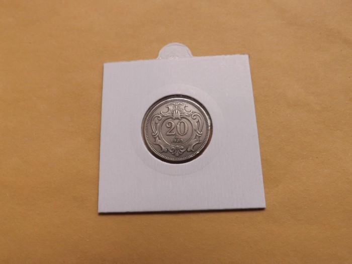 Austria 20 Heller 1909 ( Tiraj redus )