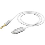 Cumpara ieftin Cablu Audio HAMA 201522, Lightning - Jack 3.5mm, 1.5m, Alb