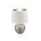 Veioza/Lampa de masa LUXOR, alb/argintiu, dulie E14 -TRIO