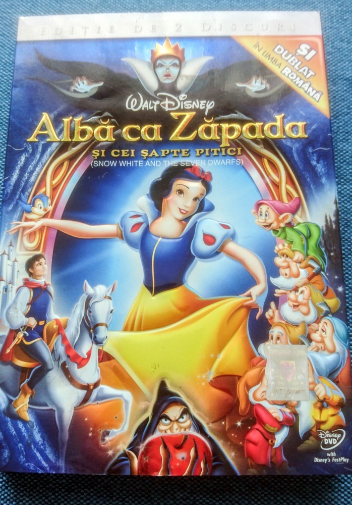 DVD dublu Alba ca Zapada Disney - desene animate dublat in Romana | arhiva  Okazii.ro