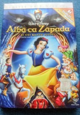 DVD dublu Alba ca Zapada Disney - desene animate dublat in Romana foto