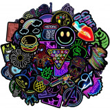 Jackify Neon Stickers Pack pentru laptop Skateboard biciclete motociclete Bagaj