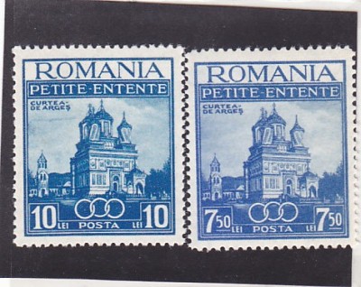 MICA ANTANTA, Lp. nr. 120, MNH ** 1937,ROMANIA. foto