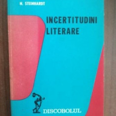 Incertidini literare- N. Steinhardt