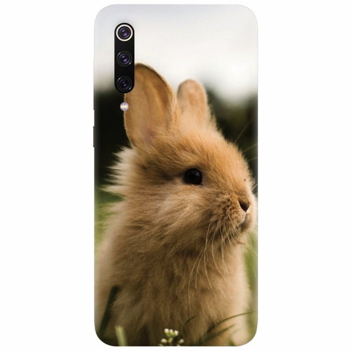 Husa silicon pentru Xiaomi Mi 9, Cute Rabbit In Grass