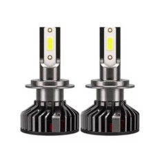 Set 2 becuri LED auto F2, 100W, H7 H11 H1 H4, 10000LM, ventilator racire