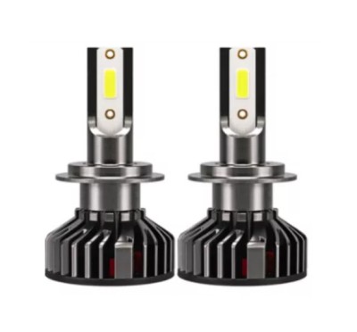 Set 2 becuri LED auto F2, 100W, H7 H11 H1 H4, 10000LM, ventilator racire foto