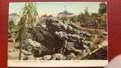 1906 Exp.nationala 1906-Rocele-stampila BERHACI GARA-C.P.circ.-RARA foto