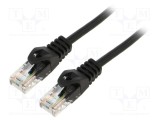 Cablul Patch U/UTP 6 Litat Cu LSZH Negru 2m 26AWG LANBERG