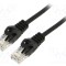 Cablul Patch U/UTP 6 Litat Cu LSZH Negru 2m 26AWG LANBERG