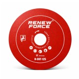 Cumpara ieftin Disc diamantat rosu 125 mm pentru taiere si slefuire, dubla fata diamantata, grosime 1.2 mm, prindere 22.23 mm, pentru ceramica, gresie, faianta si pi