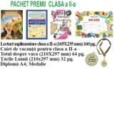 Pachet premii pentru clasa a II-a, varianta 1 (Lecturi suplimentare + Caiet de vacanta + 200 Intrebari si raspunsuri despre Tarile lumii + Diploma + M