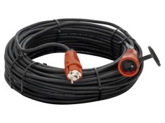 Prelungitor alimentare KERG 3x1,5mm2 40m 16A Negru cu 1 priză
