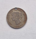 Canada 5 Cents 1899 moneda din argint km # 2 AG . 925