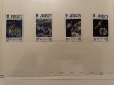 Jersey timbre spatiu cosmos apollo aselenizare nestampilate MNH, Nestampilat