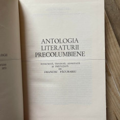 Antologia literaturii precolumbiene