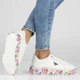 Sneakers Dama Piele Naturala Filippo Albi Platforma 4cm Casual Sport Adidasi Femei Marimea 41