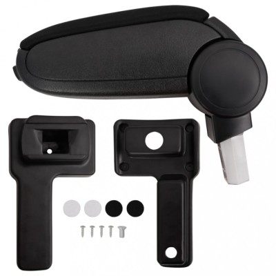 Cotieră auto, negru, 14,5x32x(27-46) cm ABS foto