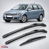 Cumpara ieftin Stergatoare TeamCar Hybrid Set Complet Opel Astra H Caravan (2004-2010) 550mm+450mm+300mm