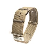 Curea Ceas Tip NATO Morellato Bej Textil 18mm 20mm 22mm Catarama Otel