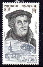 POLINEZIA FRANCEZA 1983, M. Luther, serie neuzata, MNH