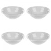 Set boluri, 4 piese, 445 ml, Portelan, Alb fildes