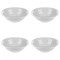 Set boluri, 4 piese, 445 ml, Portelan, Alb fildes