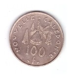 Moneda Noua Caledonie 100 francs/franci 1996, stare buna, curata