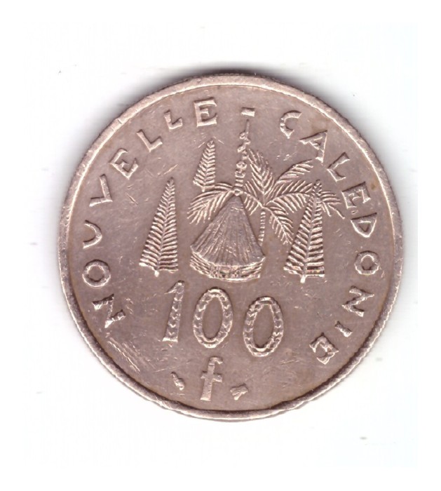 Moneda Noua Caledonie 100 francs/franci 1996, stare buna, curata